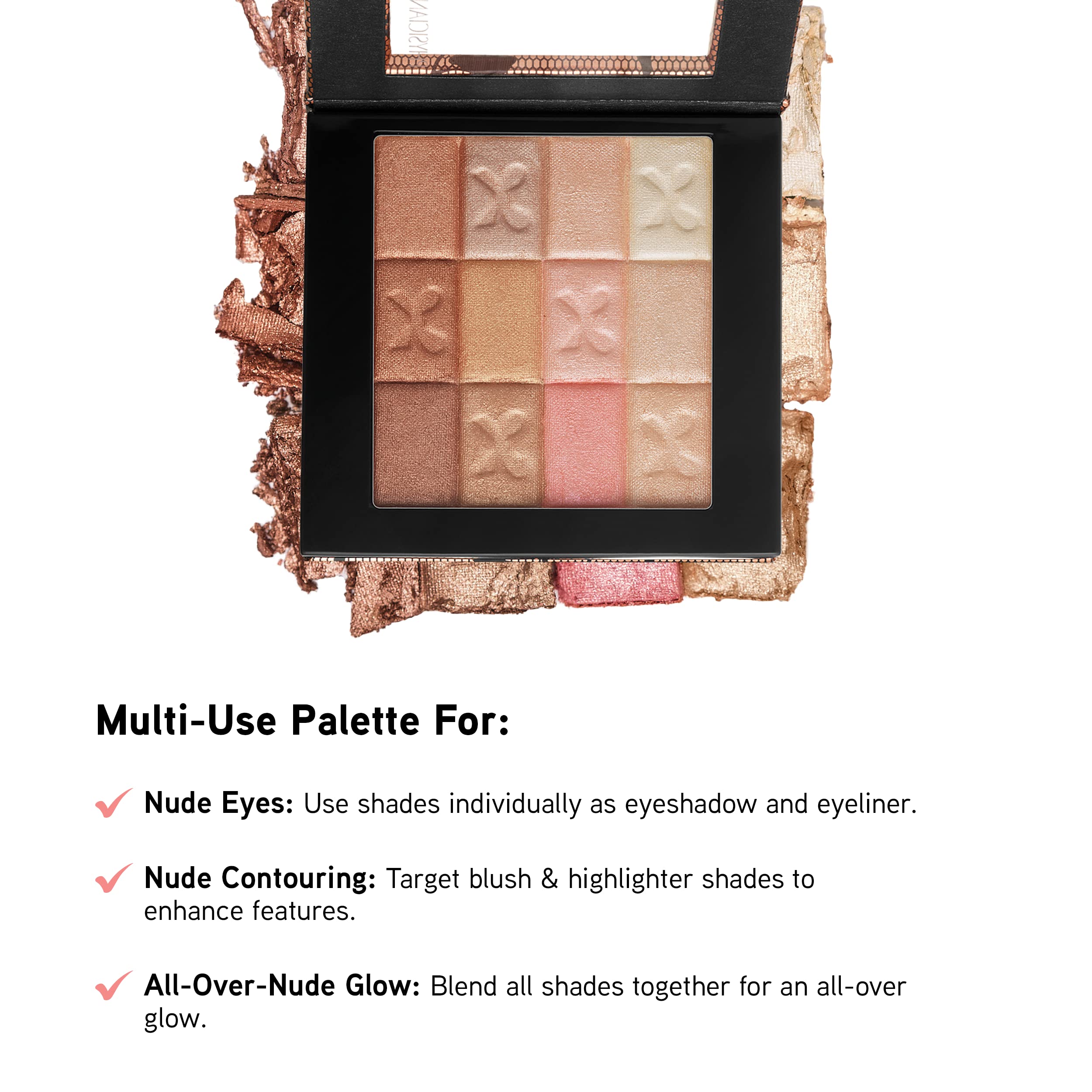 Foto 3 | Tiras Brillantes Con Fórmula De Palette Physicians, Personalizadas, Color Nude Cálido - Venta Internacional.