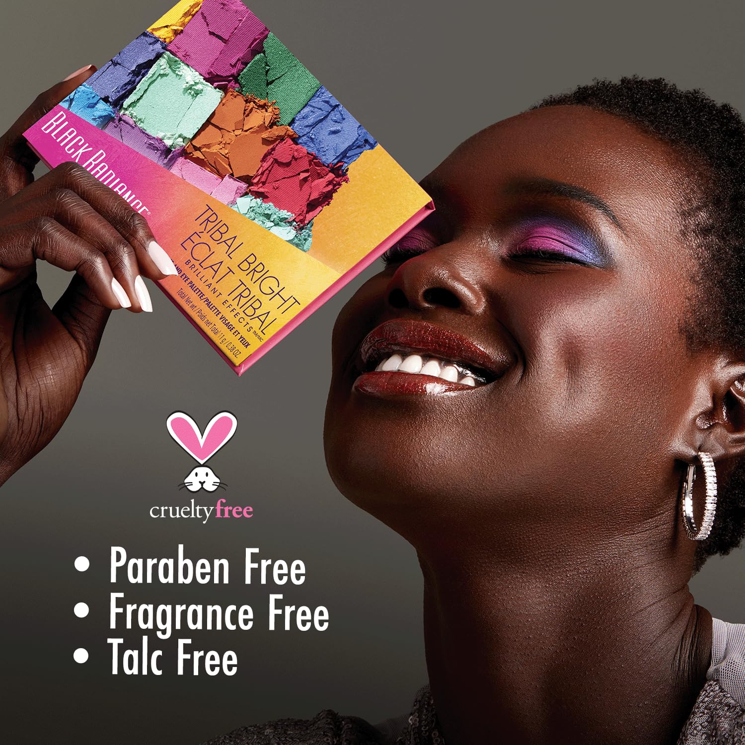 Foto 6 | Paleta De Sombras De Ojos Black Radiance Brilliant Tribal Bright - Venta Internacional.