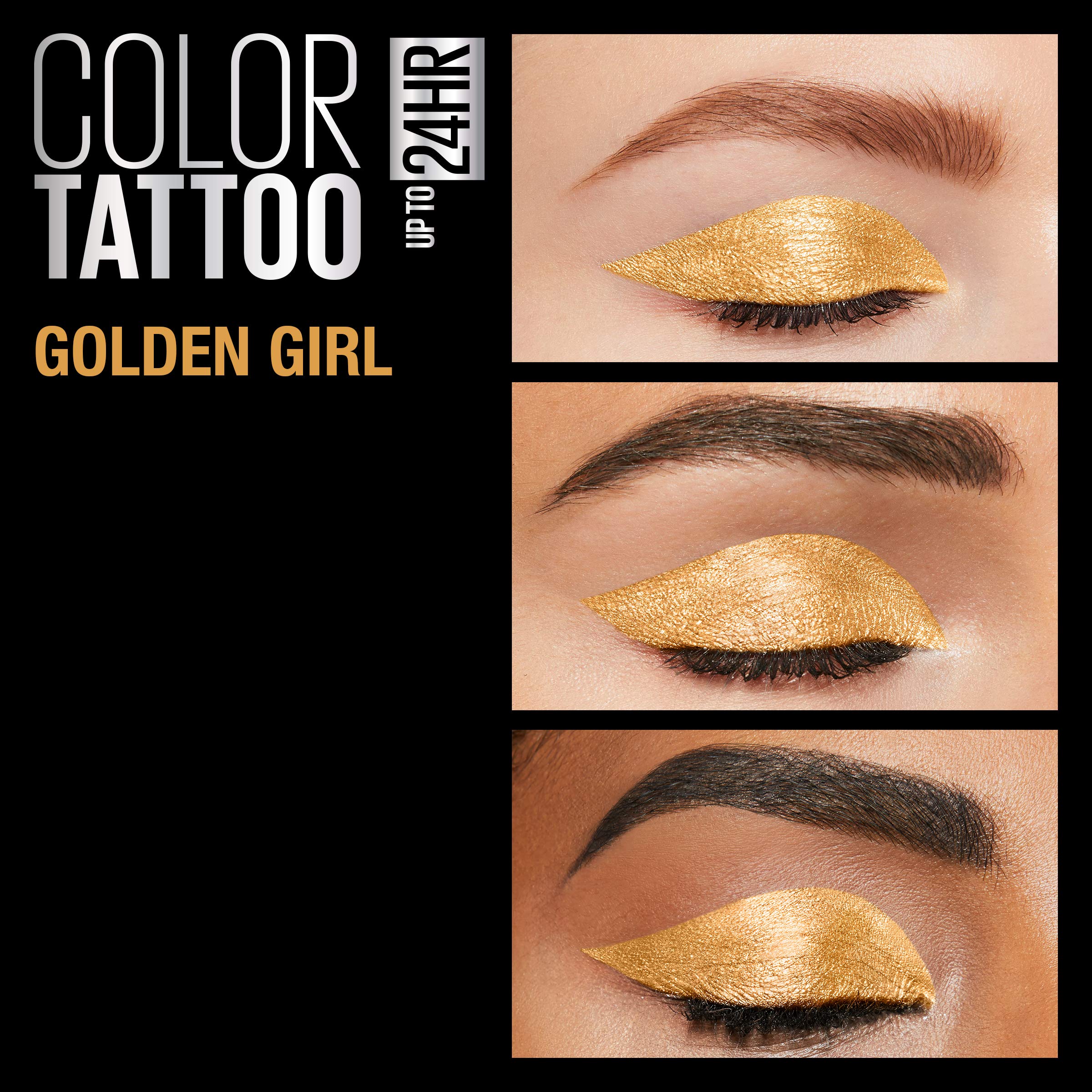 Foto 4 pulgar | Sombra De Ojos Maybelline New York Color Tattoo Golden Girl  4 Ml - Venta Internacional.