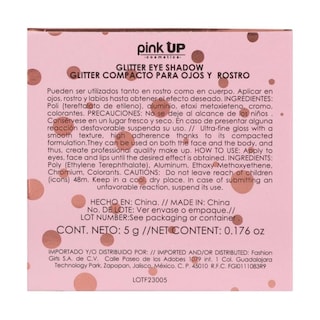 Foto 4 | Glitter Compacto Para Ojos Y Rostro Glitter Eye Shadow Pink Up