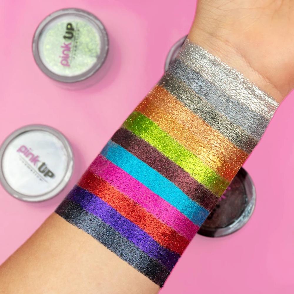 Foto 7 pulgar | Glitter Compacto Para Ojos Y Rostro Glitter Eye Shadow Pink Up