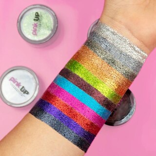 Foto 6 | Glitter Compacto Para Ojos Y Rostro Glitter Eye Shadow Pink Up
