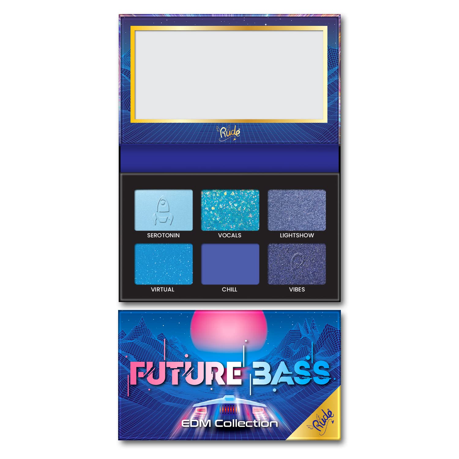 Foto 1 | Sombra De Ojos Rude Cosmetics Edm Collection Future Bass  6 Ml - Venta Internacional.