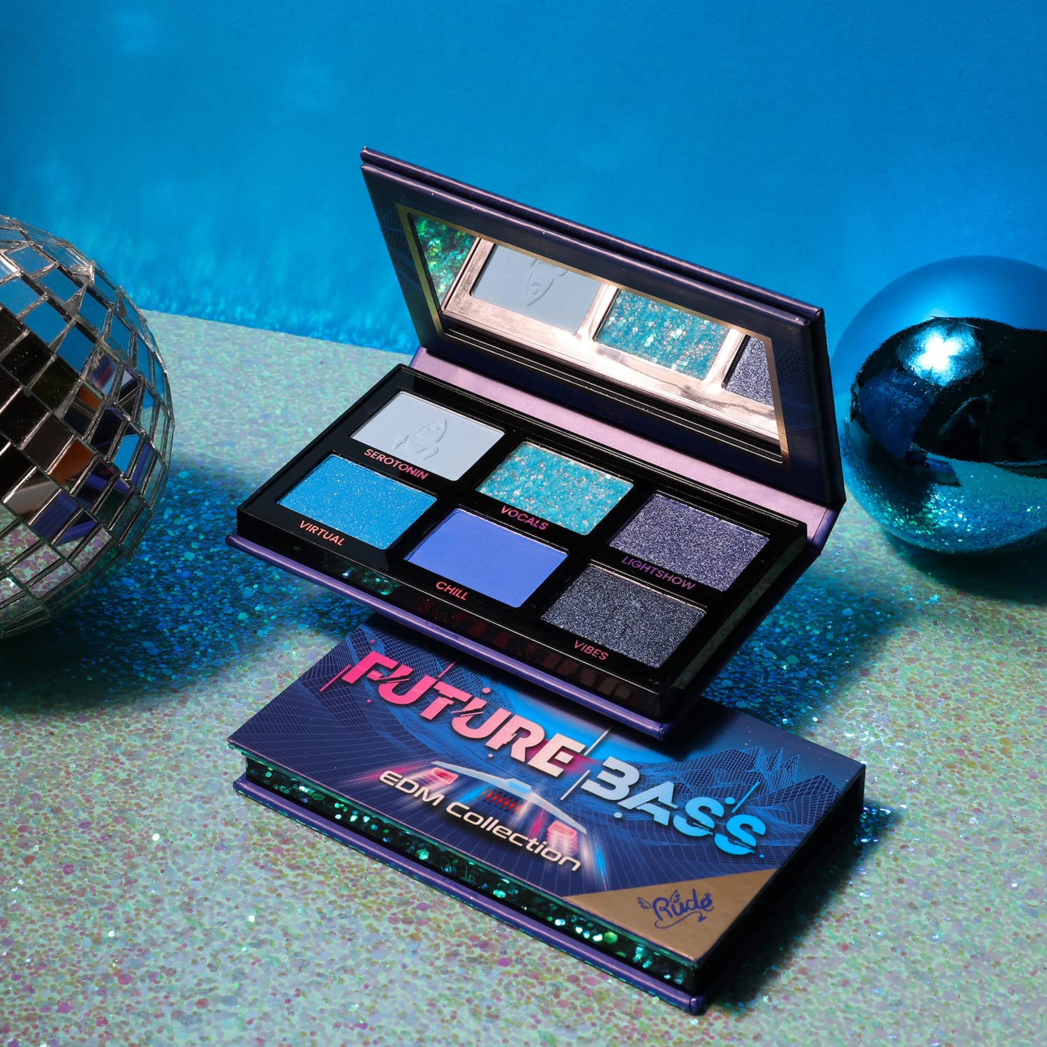 Foto 2 | Sombra De Ojos Rude Cosmetics Edm Collection Future Bass  6 Ml - Venta Internacional.