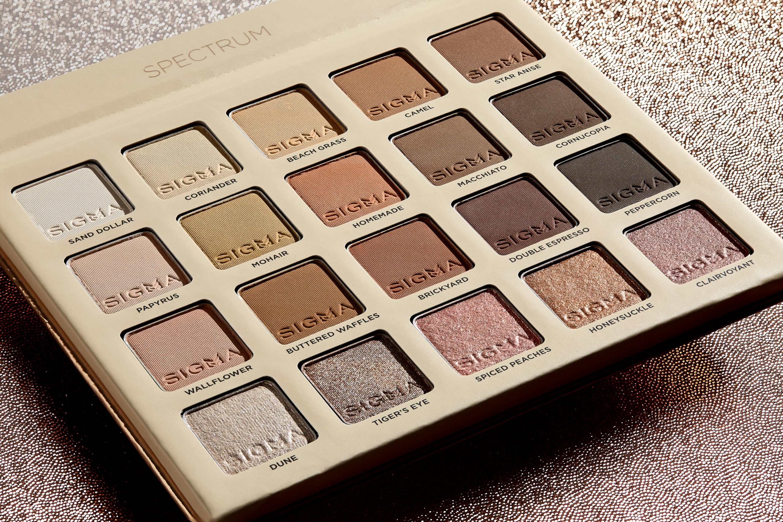 Foto 4 pulgar | Paleta De Sombras Sigma Beauty Spectrum 20 Tonos Neutros - Venta Internacional.