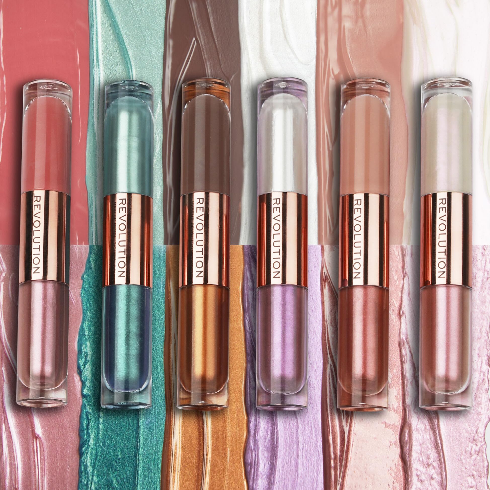 Foto 5 pulgar | Sombra De Ojos Líquida Revolution Double Up Infatuated  2 2 Ml - Venta Internacional.