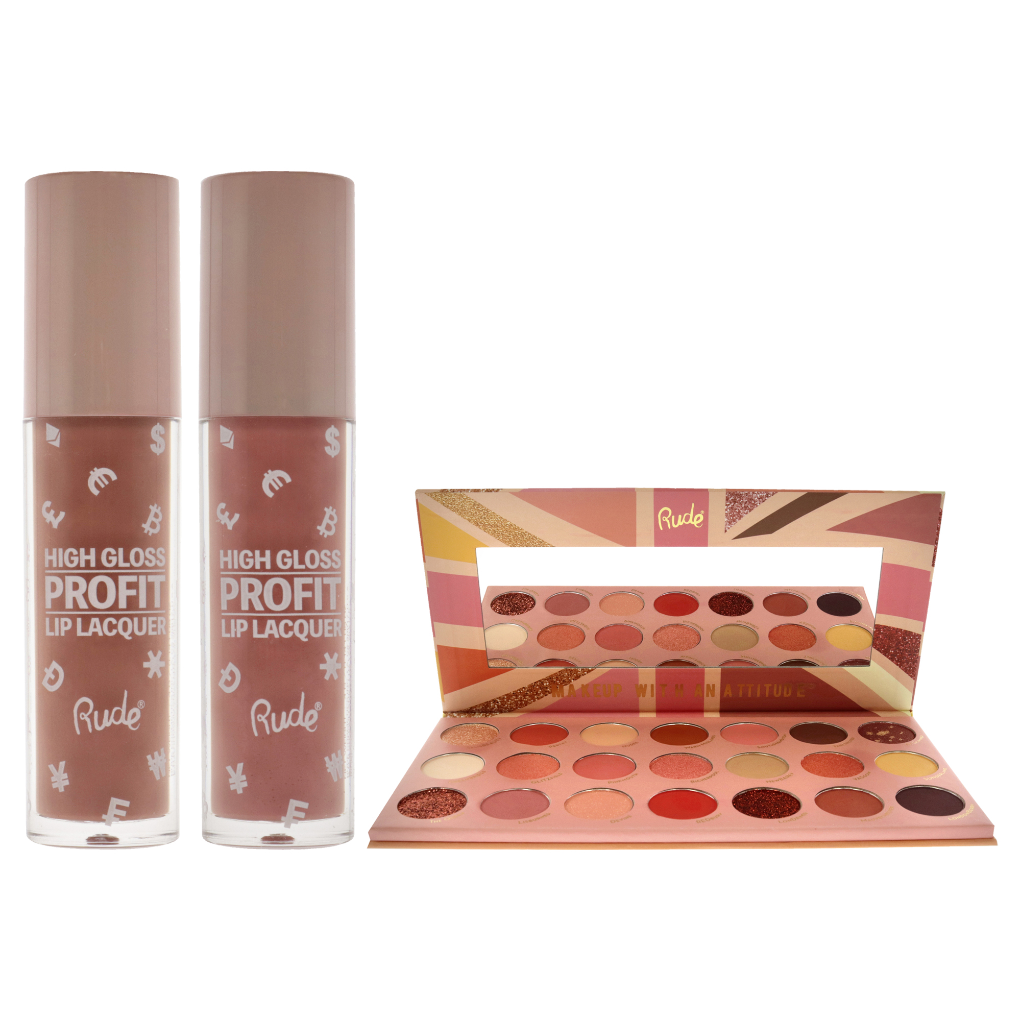 Foto 3 pulgar | Kit De Maquillaje Rude Cosmetics De 3 Piezas Con 21 Sombras De Ojos - Venta Internacional.