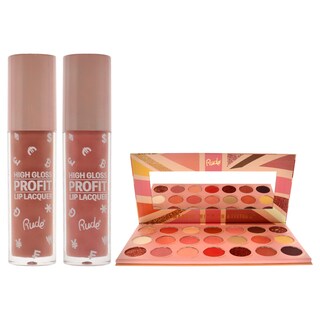 Foto 2 | Kit De Maquillaje Rude Cosmetics De 3 Piezas Con 21 Sombras De Ojos - Venta Internacional.