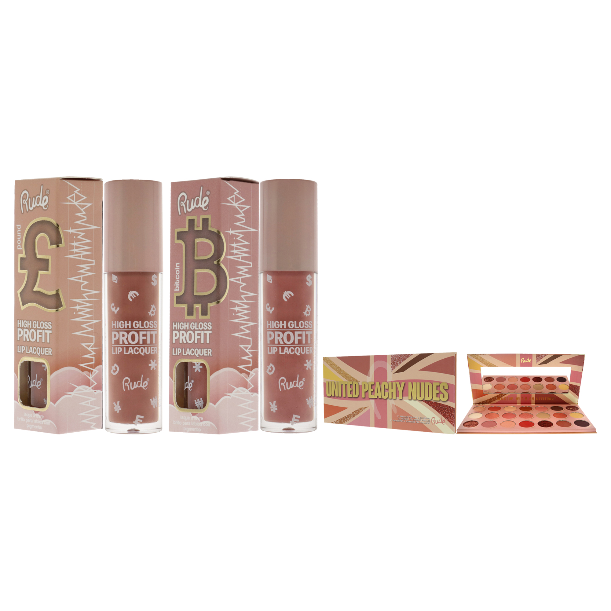 Foto 5 pulgar | Kit De Maquillaje Rude Cosmetics De 3 Piezas Con 21 Sombras De Ojos - Venta Internacional.