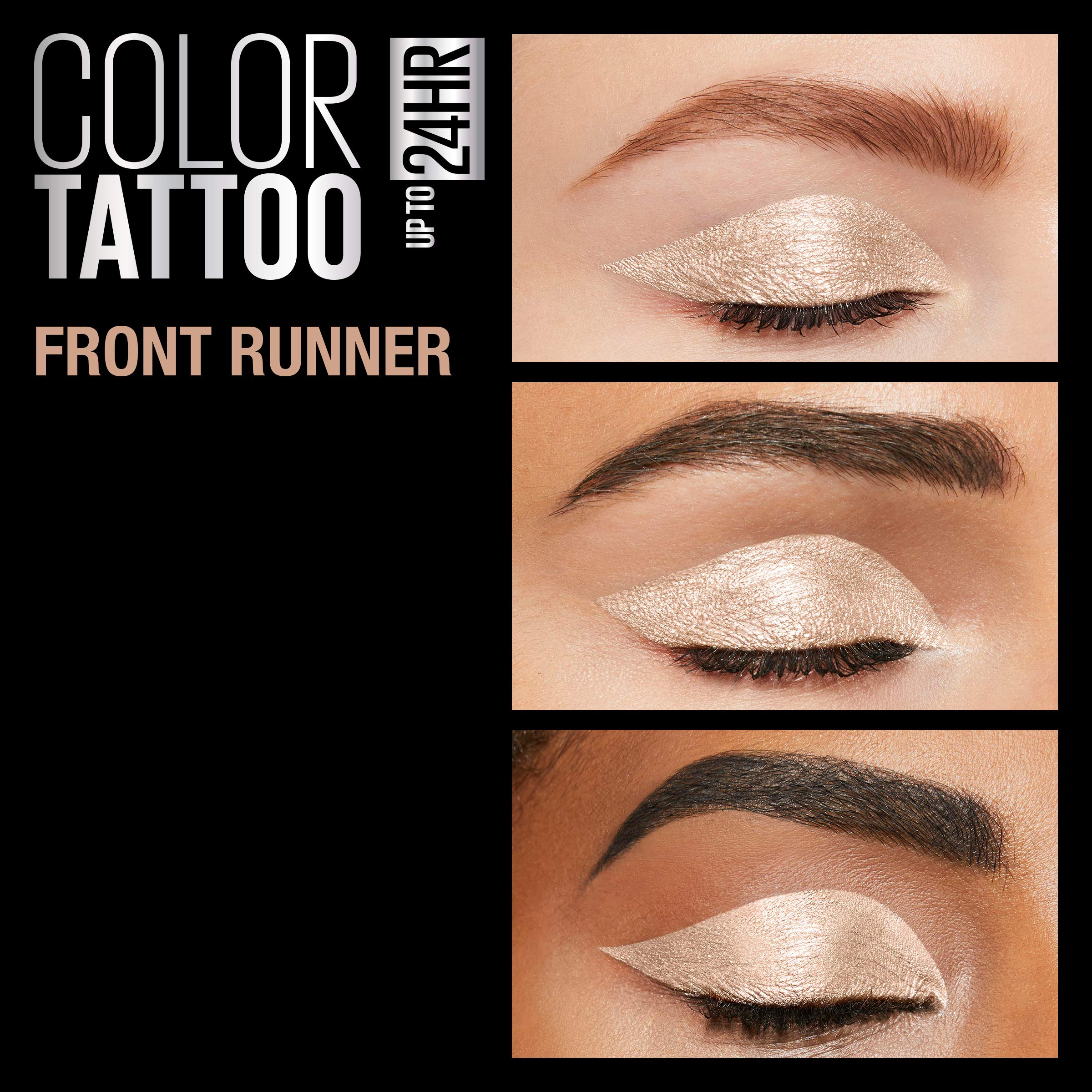 Foto 4 | Sombra De Ojos Crema Maybelline Color Tattoo 24 Hour Front Runner - Venta Internacional.