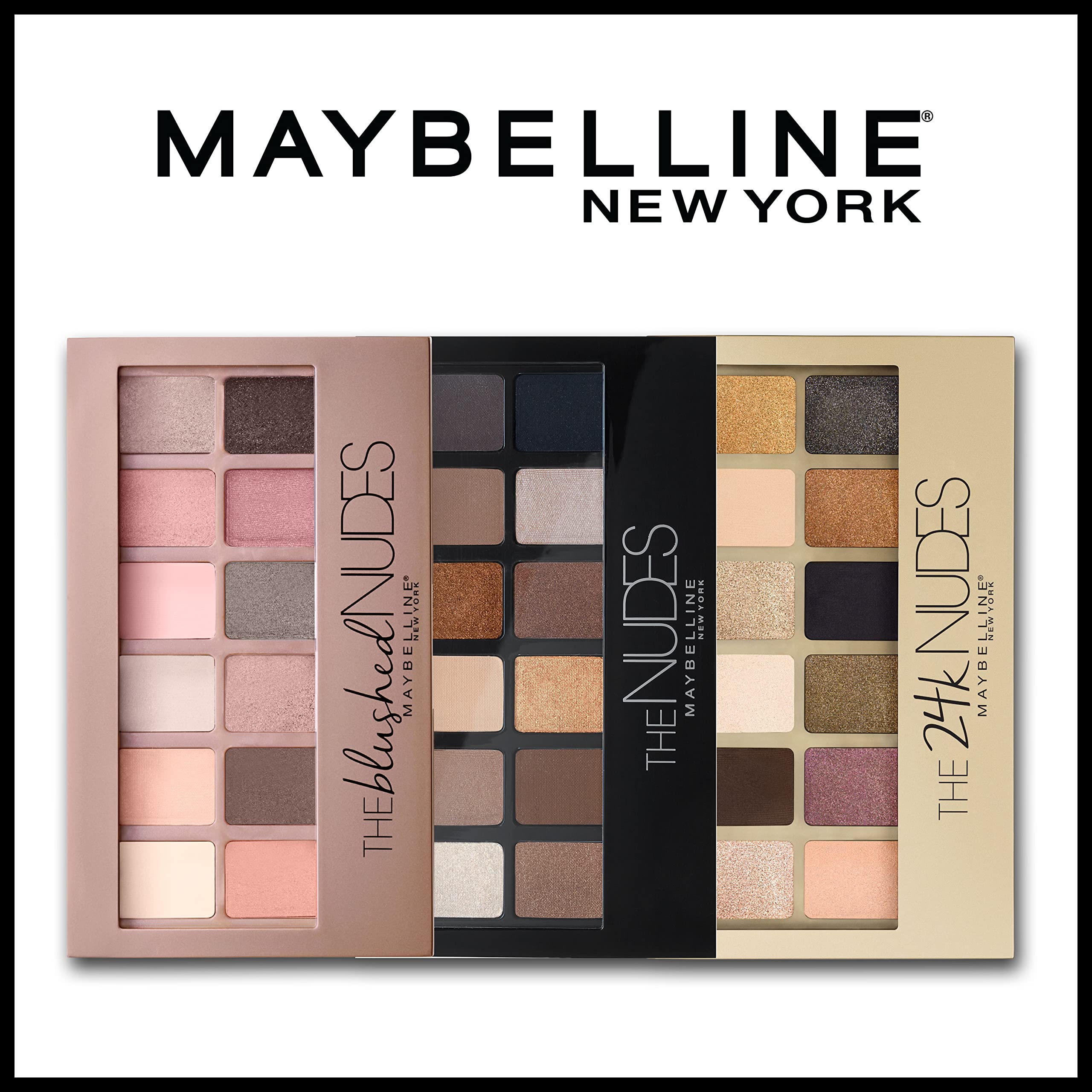 Foto 7 | Paleta De Sombras De Ojos Maybelline The Nudes Gold De 24 Quilates  12 Tonos - Venta Internacional.