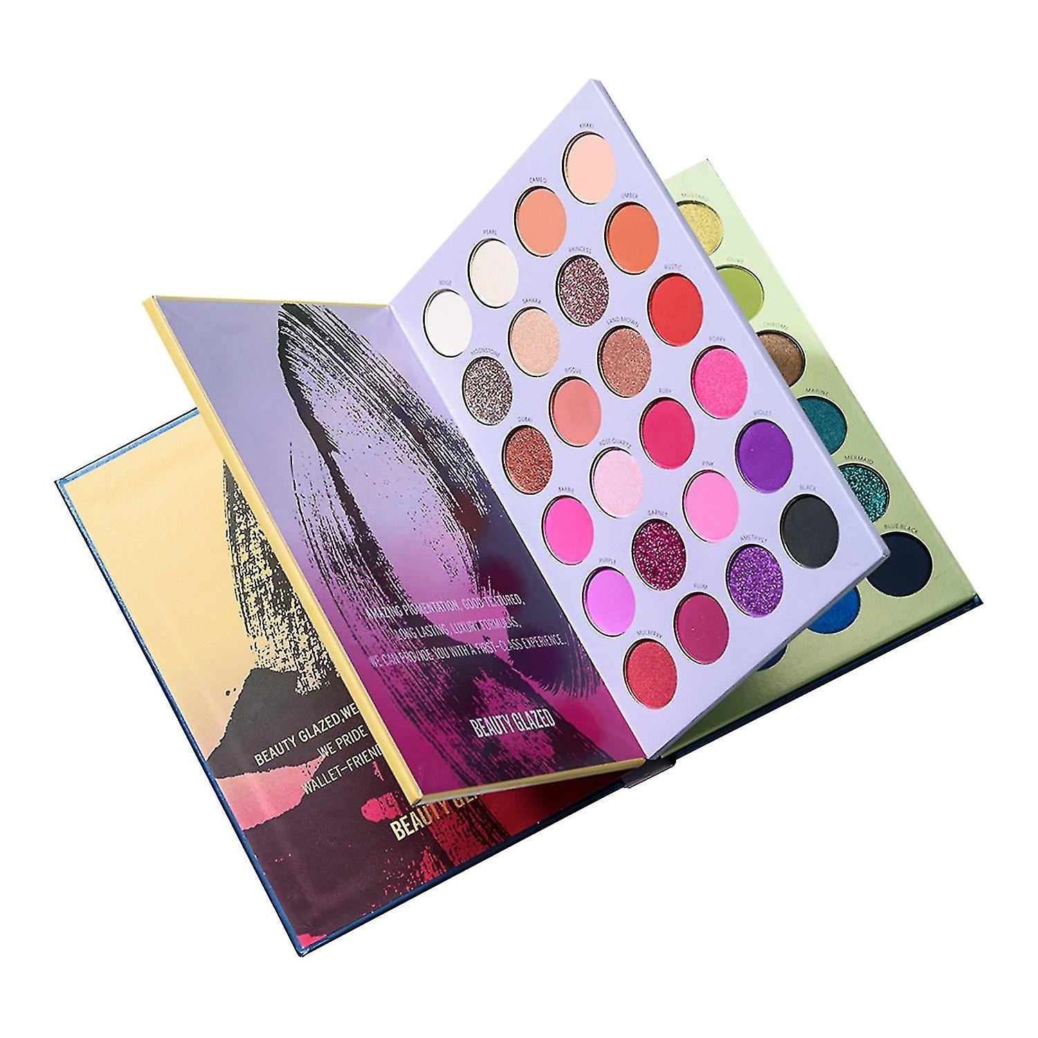 Paleta De Sombras De Ojos Huoguo  72 Colores  Libro Esmaltado De Tres Capas - Venta Internacional. $715