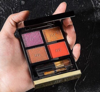 Foto 2 | Paleta De Sombras De Ojos Huoguo Cold Wild De Alta Calidad 4 Colores - Venta Internacional.