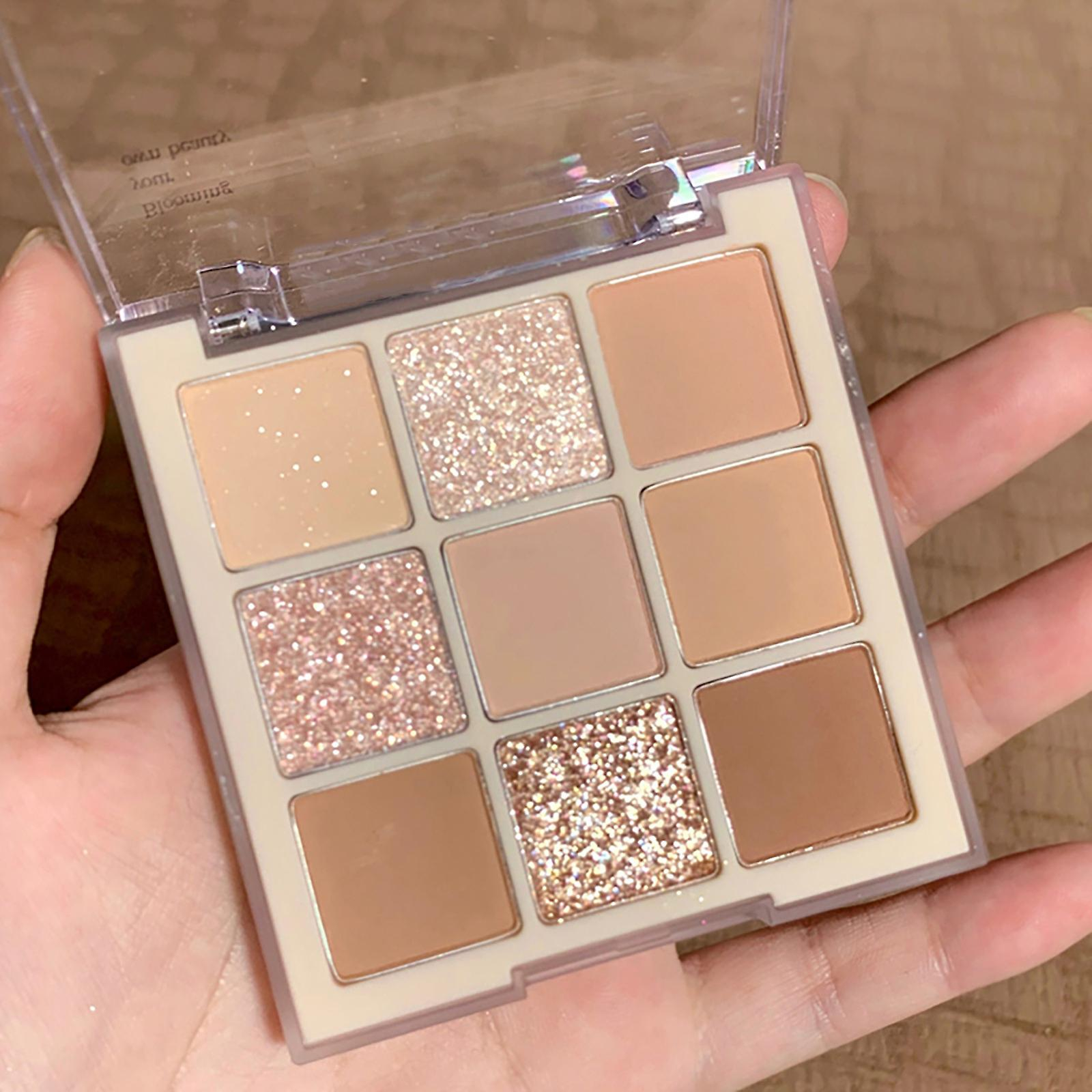 Foto 3 pulgar | Paleta De Sombras De Ojos Huoguo Milk Tea  Nueve Colores  Acrílico Nude - Venta Internacional.