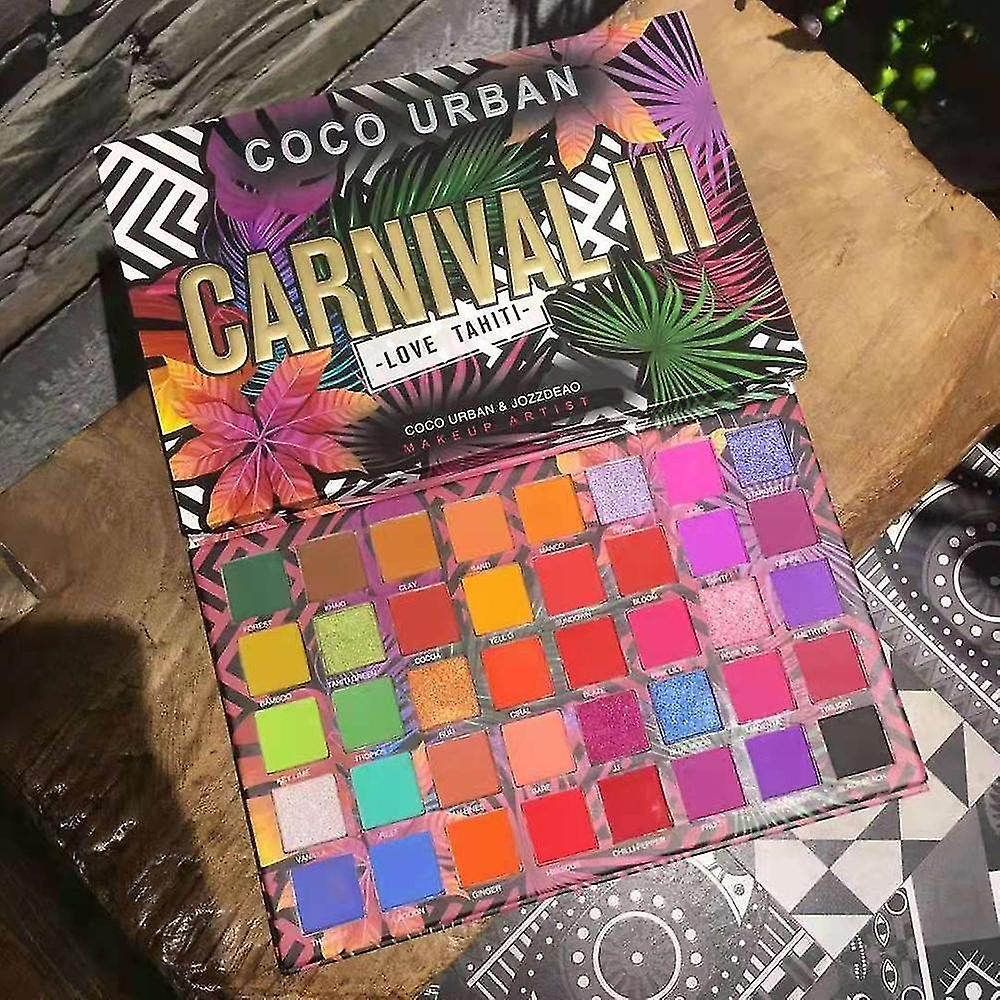 Foto 2 pulgar | Paleta De Sombras De Ojos Huoguo Vivid Summer Look De 40 Colores - Venta Internacional.
