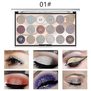 Foto 2 | Paleta De Sombras De Ojos Miss Rose 18 Colores Con Purpurina Y Lentejuelas M1 - Venta Internacional.