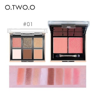 Foto 2 | Paleta De Maquillaje Huoguo Sombra De Ojos 6 Colores+rubor 2 Colores - Venta Internacional.