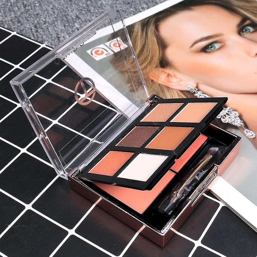 Foto 5 | Paleta De Maquillaje Huoguo Sombra De Ojos 6 Colores+rubor 2 Colores - Venta Internacional.