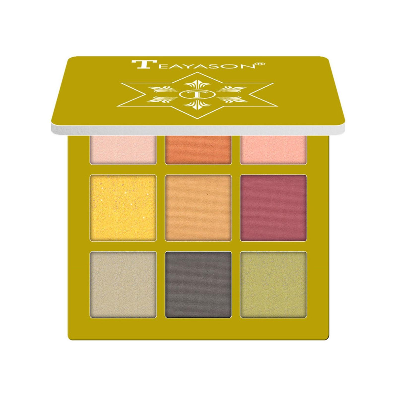Foto 1 | Paleta De Sombras De Ojos Huoguo Purpurina Mate Nacarada De Nueve Colores - Venta Internacional.
