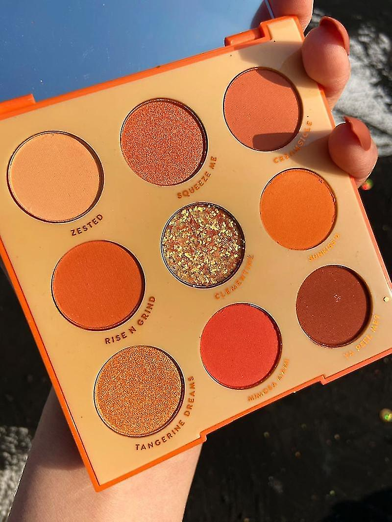 Foto 5 pulgar | Paleta De Sombras De Ojos Huoguo  9 Colores  Coco  Melocotón Brillante  Mate - Venta Internacional.