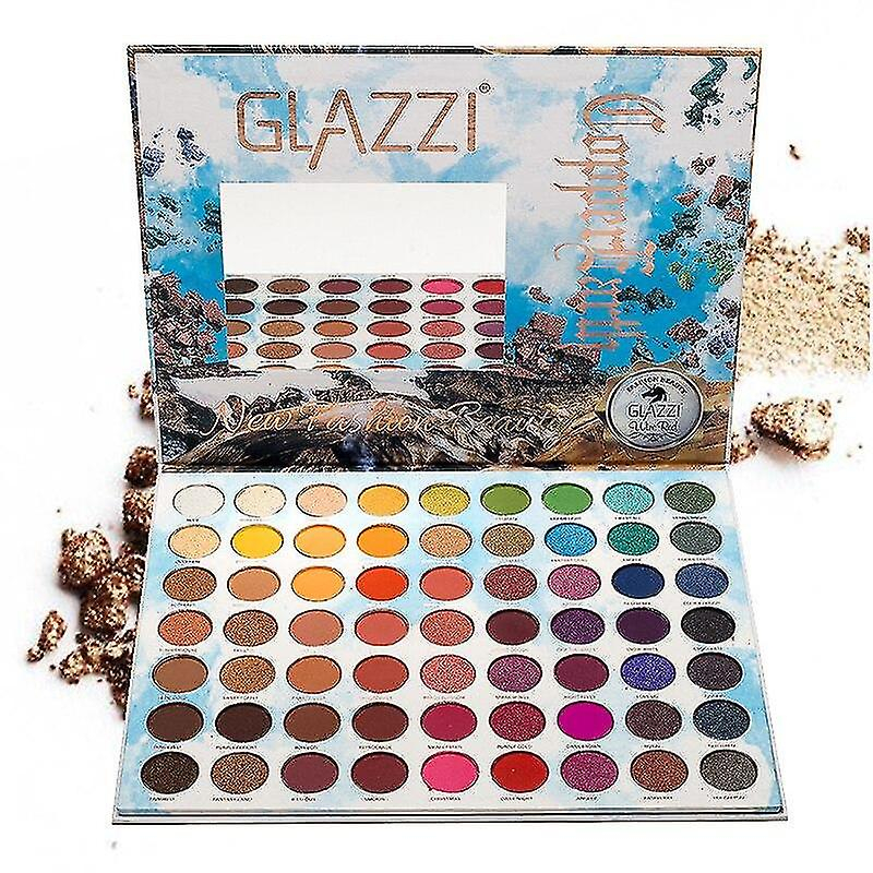Paleta De Sombras De Ojos Huoguo 63 Colores Pigmented Shimmer - Venta Internacional.