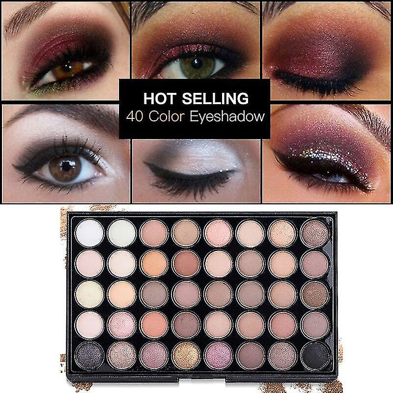 Foto 3 pulgar | Paleta De Sombras De Ojos Huoguo 40 Colores Earth Mixed Matte/shimme - Venta Internacional.