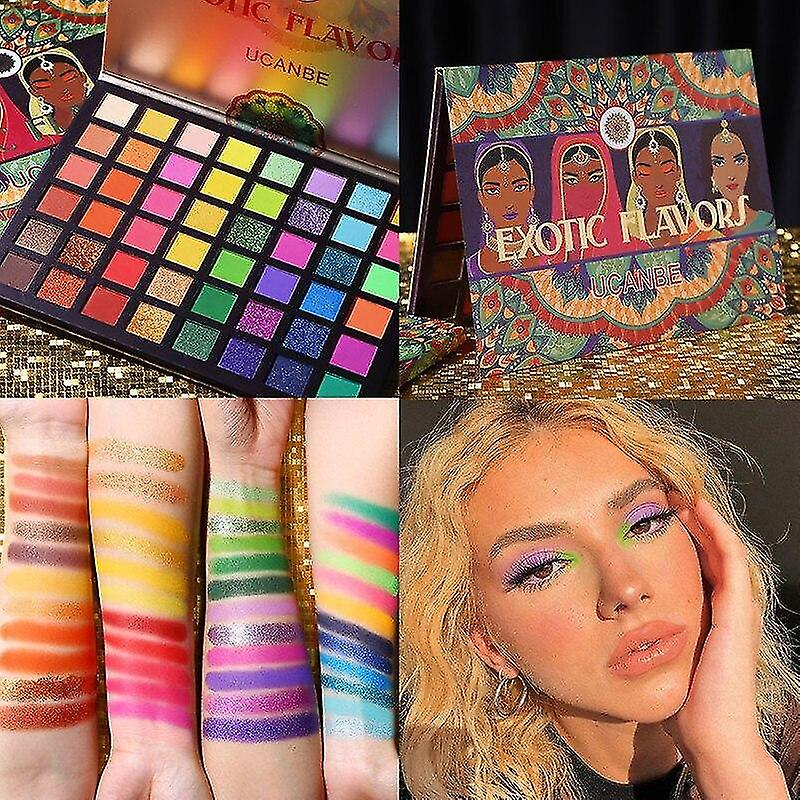 Foto 4 pulgar | Paleta De Sombras De Ojos Huoguo Exotic Flavors 48 Colores - Venta Internacional.