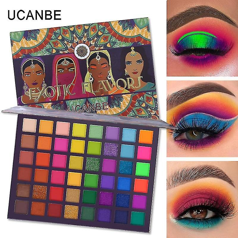 Foto 5 pulgar | Paleta De Sombras De Ojos Huoguo Exotic Flavors 48 Colores - Venta Internacional.