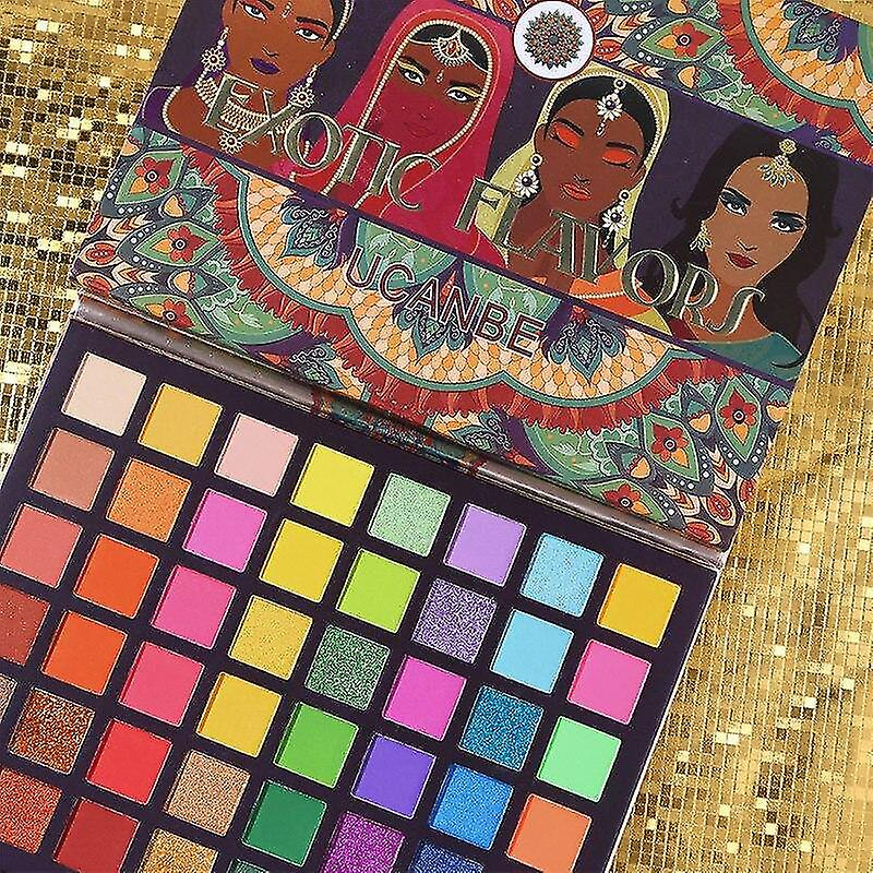 Foto 5 | Paleta De Sombras De Ojos Huoguo Exotic Flavors 48 Colores - Venta Internacional.