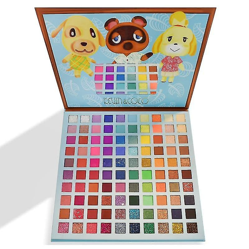 Foto 2 pulgar | Paleta De Sombras De Ojos Huoguo 100 Colores Brillantes Mate De Larga Duración - Venta Internacional.