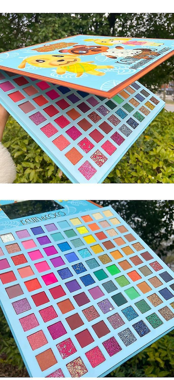 Foto 6 pulgar | Paleta De Sombras De Ojos Huoguo 100 Colores Brillantes Mate De Larga Duración - Venta Internacional.