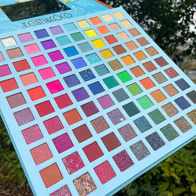 Foto 5 pulgar | Paleta De Sombras De Ojos Huoguo 100 Colores Brillantes Mate De Larga Duración - Venta Internacional.