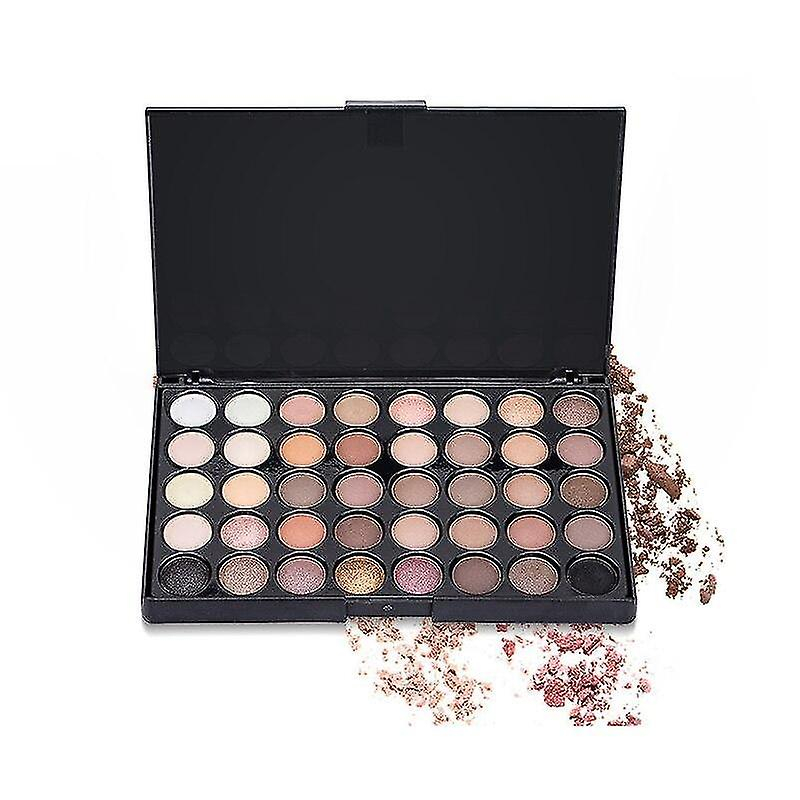 Foto 2 pulgar | Paleta De Sombras De Ojos Huoguo  40 Colores  Tono Tierra Nacarado - Venta Internacional.