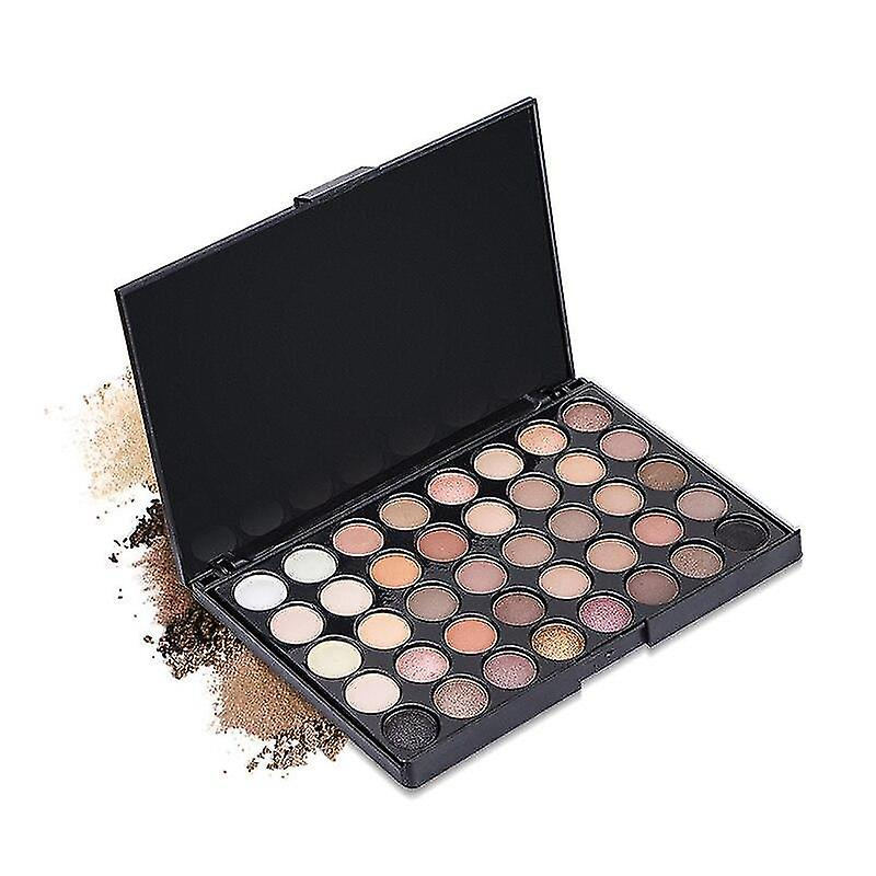 Foto 3 pulgar | Paleta De Sombras De Ojos Huoguo  40 Colores  Tono Tierra Nacarado - Venta Internacional.