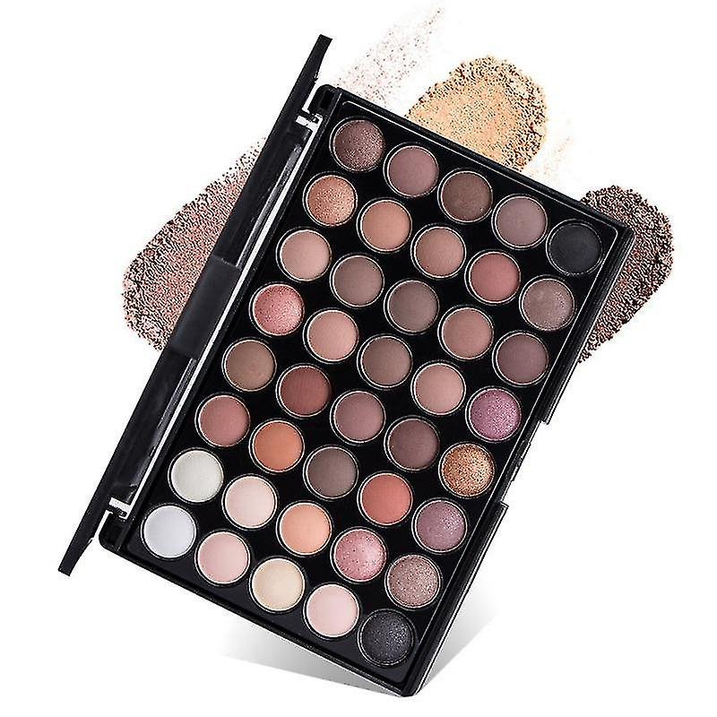 Foto 4 pulgar | Paleta De Sombras De Ojos Huoguo  40 Colores  Tono Tierra Nacarado - Venta Internacional.