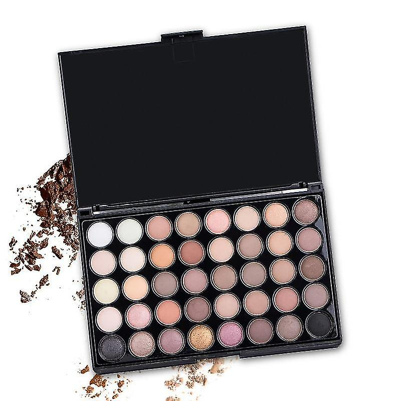 Foto 6 pulgar | Paleta De Sombras De Ojos Huoguo  40 Colores  Tono Tierra Nacarado - Venta Internacional.