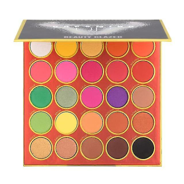 Foto 2 pulgar | Paleta De Sombras De Ojos Huoguo 25 Colores Con Purpurina Mate - Venta Internacional.