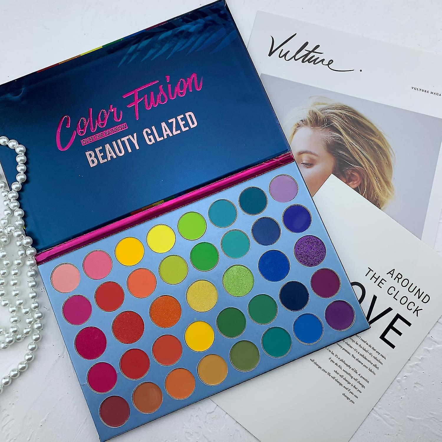 Foto 4 pulgar | Paleta De Sombras De Ojos Huoguo  39 Colores  Brillo Mate Y Brillante - Venta Internacional.