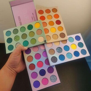 Foto 1 | Paleta De Sombras De Ojos Huoguo 60 Colores Amarillo Neón Impermeable - Venta Internacional.