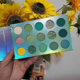 Foto 3 | Paleta De Sombras De Ojos Huoguo 60 Colores Amarillo Neón Impermeable - Venta Internacional.
