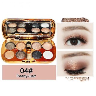 Foto 3 | Paleta De Sombras De Ojos Huoguo Glitter 8 Colores Con Pincel 10 G - Venta Internacional.