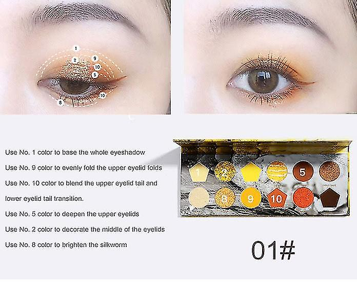 Foto 5 pulgar | Paleta De Sombras De Ojos Huoguo Dream 12 Color Shimmer Nude Matte - Venta Internacional.