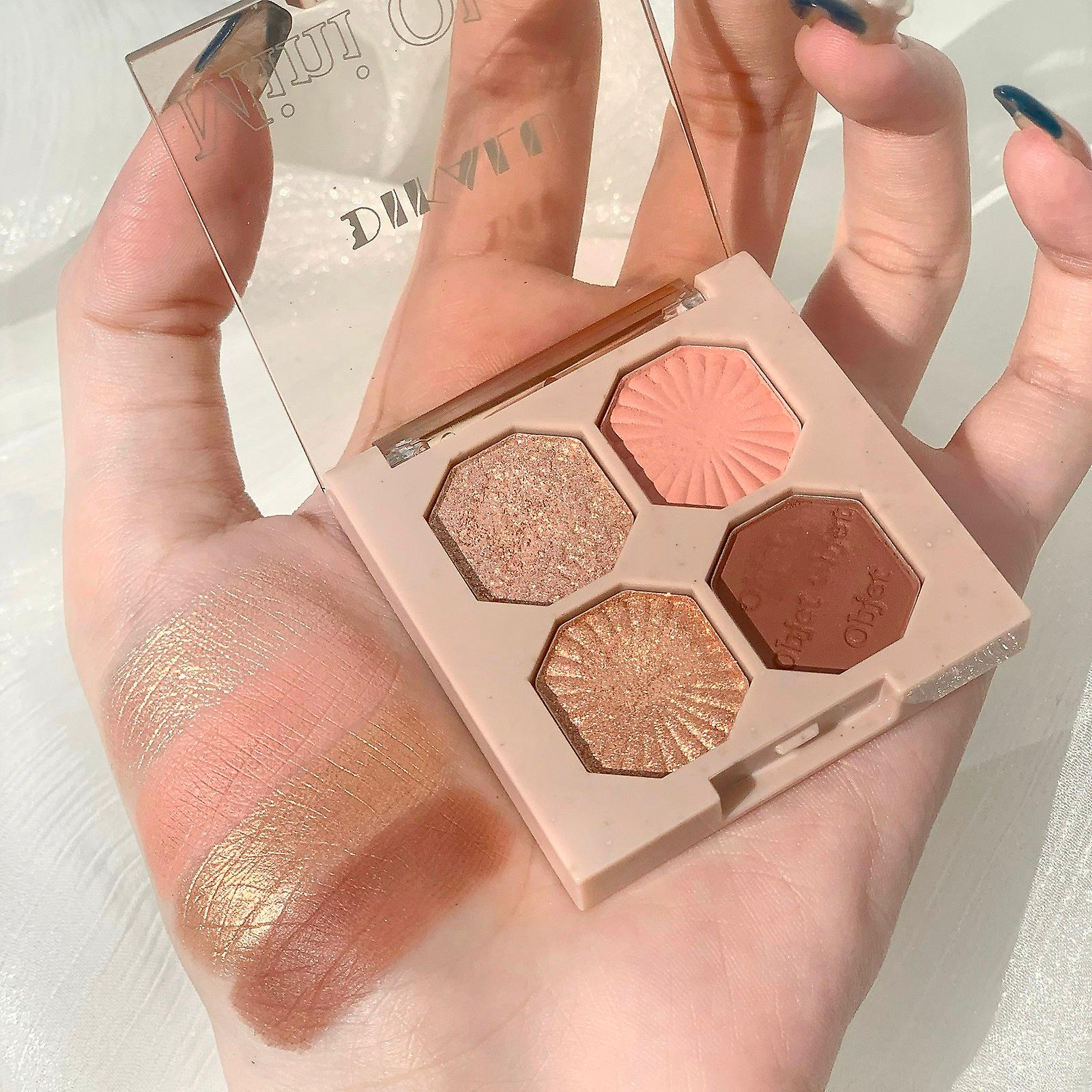 Foto 3 pulgar | Paleta De Sombras De Ojos Huoguo Bright Gemstone Pearly Matte - Venta Internacional.