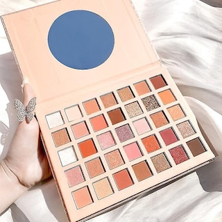 Foto 4 | Paleta De Sombras De Ojos Huoguo 35 Colores Purpurina Y Brillante Maquillaje - Venta Internacional.
