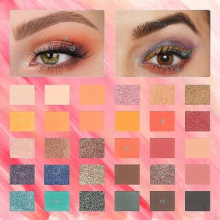 Foto 3 | Paleta De Sombras De Ojos Huoguo 30 Colores Purpurina Mate Brillante - Venta Internacional.
