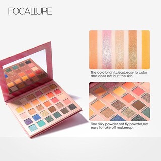 Foto 4 | Paleta De Sombras De Ojos Huoguo 30 Colores Purpurina Mate Brillante - Venta Internacional.