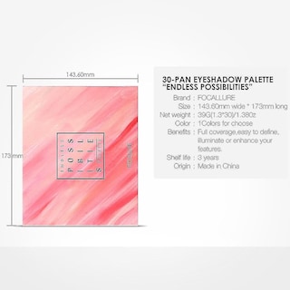 Foto 5 | Paleta De Sombras De Ojos Huoguo 30 Colores Purpurina Mate Brillante - Venta Internacional.