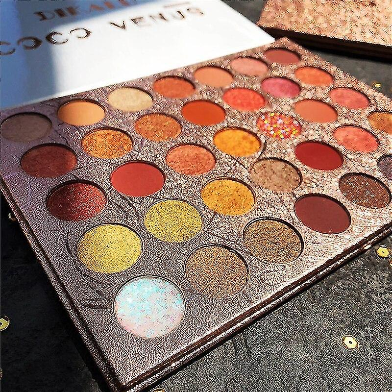 Foto 5 pulgar | Paleta De Sombras De Ojos Huoguo  35 Colores  Brillante  Mate  Impermeable - Venta Internacional.