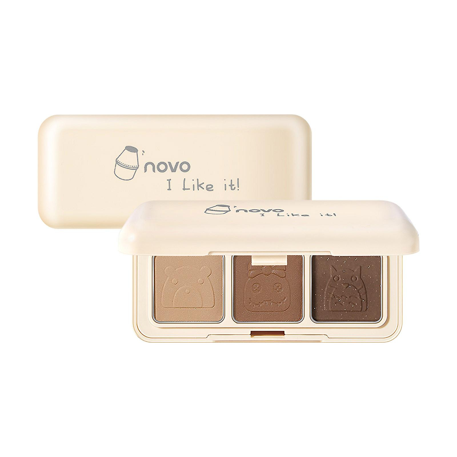 Foto 2 pulgar | Paleta De Sombras De Ojos Huoguo Milk Cu Be Sugar  3 Colores Mate - Venta Internacional.