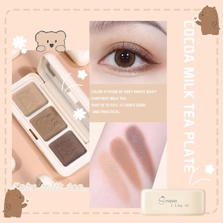 Foto 2 | Paleta De Sombras De Ojos Huoguo Milk Cu Be Sugar 3 Colores Mate - Venta Internacional.